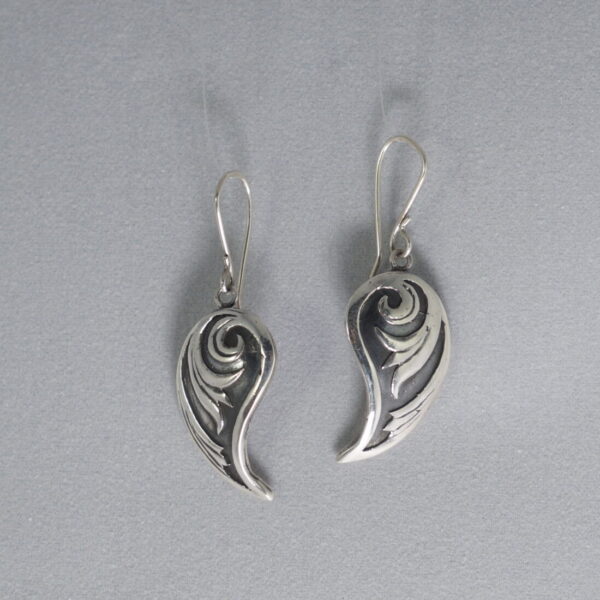 silver earrings