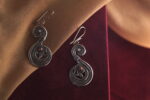 silver earrings