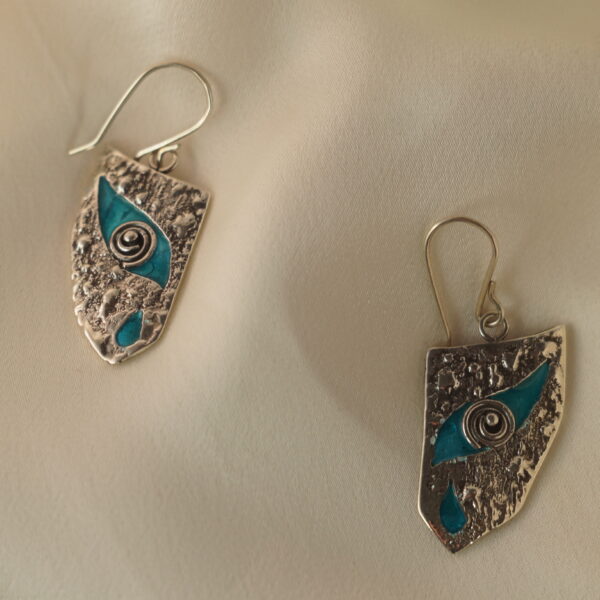 silver earrings