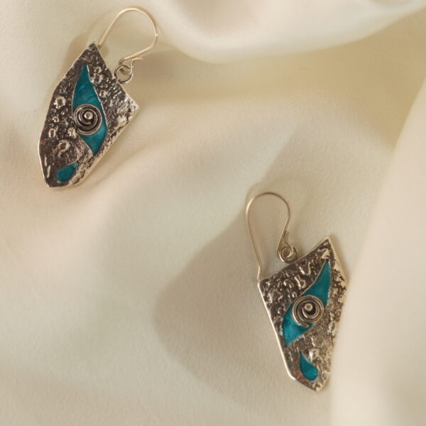 silver earrings