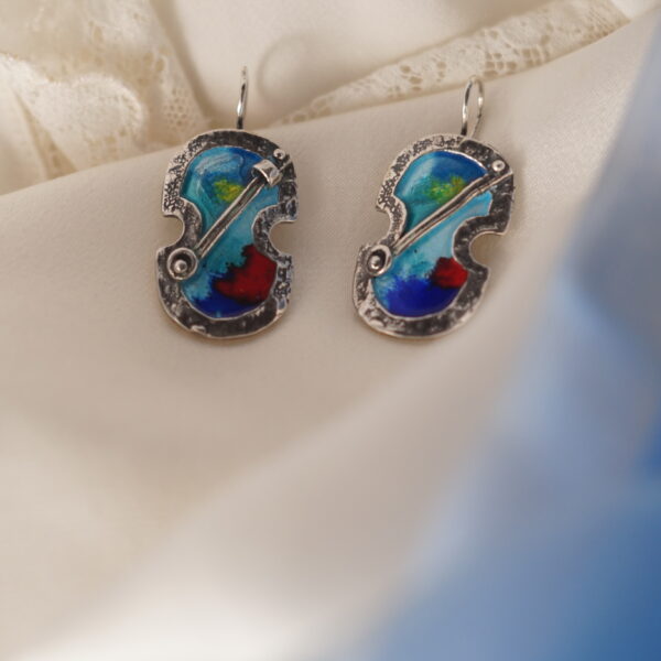 silver earrings