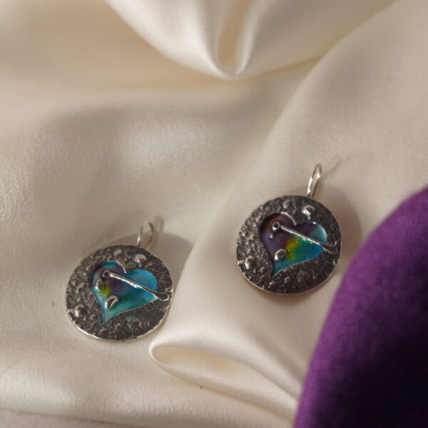 silver earrings