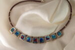 silver pendant with little pentands 2