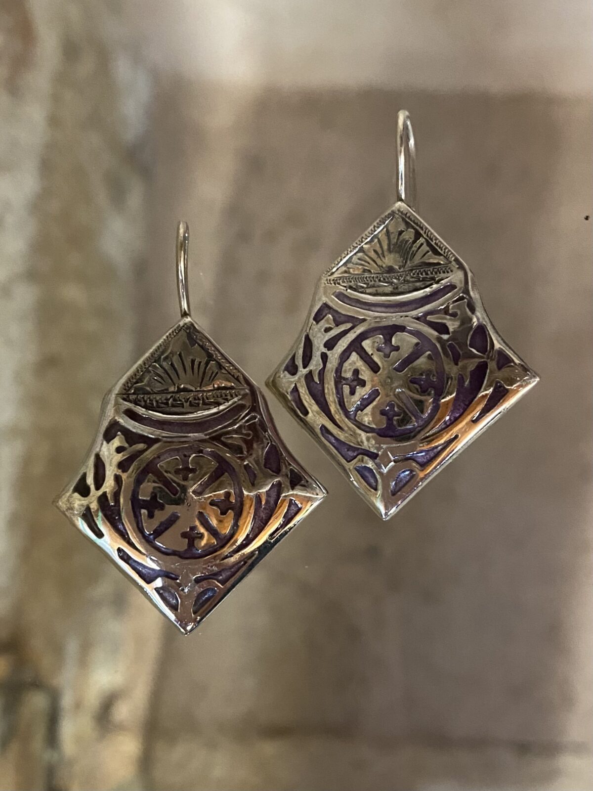 48BE6BB6-938C-402B-AF13-07C09F7DF4B6 Mustras style earrings - Image 1