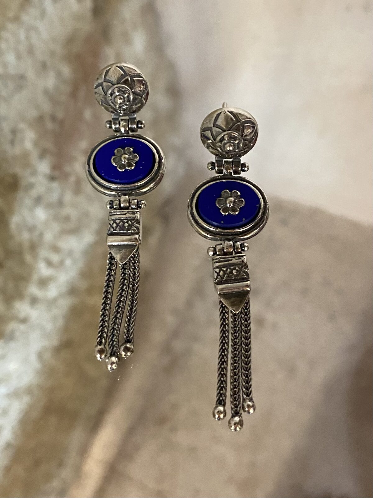 4CBABB5A-5D54-48D3-B7FF-576B9AF4F7C6 Ioannina earrings flower - Image 1