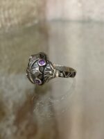 Cross with 4 amethyst stones