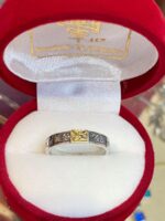 Two tones band rings