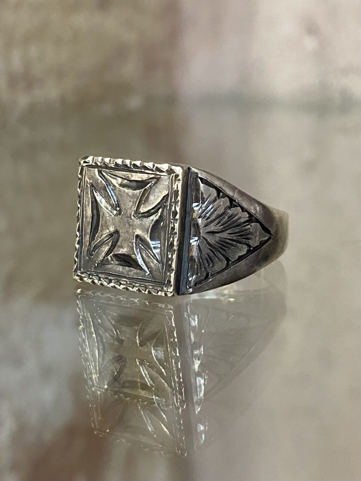 IMG_8442 Men’s ring with cross - Image 1