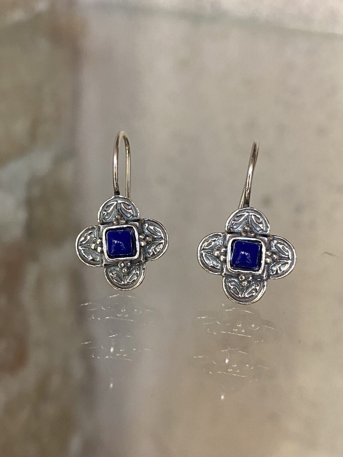 IMG_8496 Flower cross earrings - Image 1