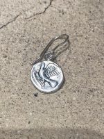 Lion and dove single earring