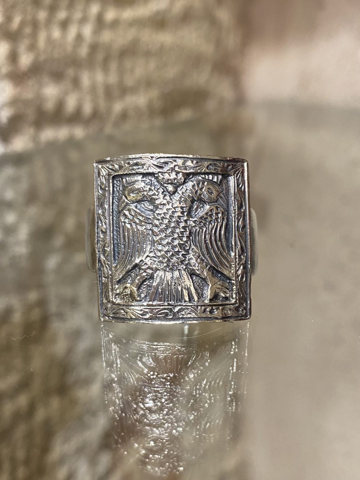 IMG_3799 SQUARED EAGLE RING - Image 1