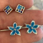 Two pairs of earrings