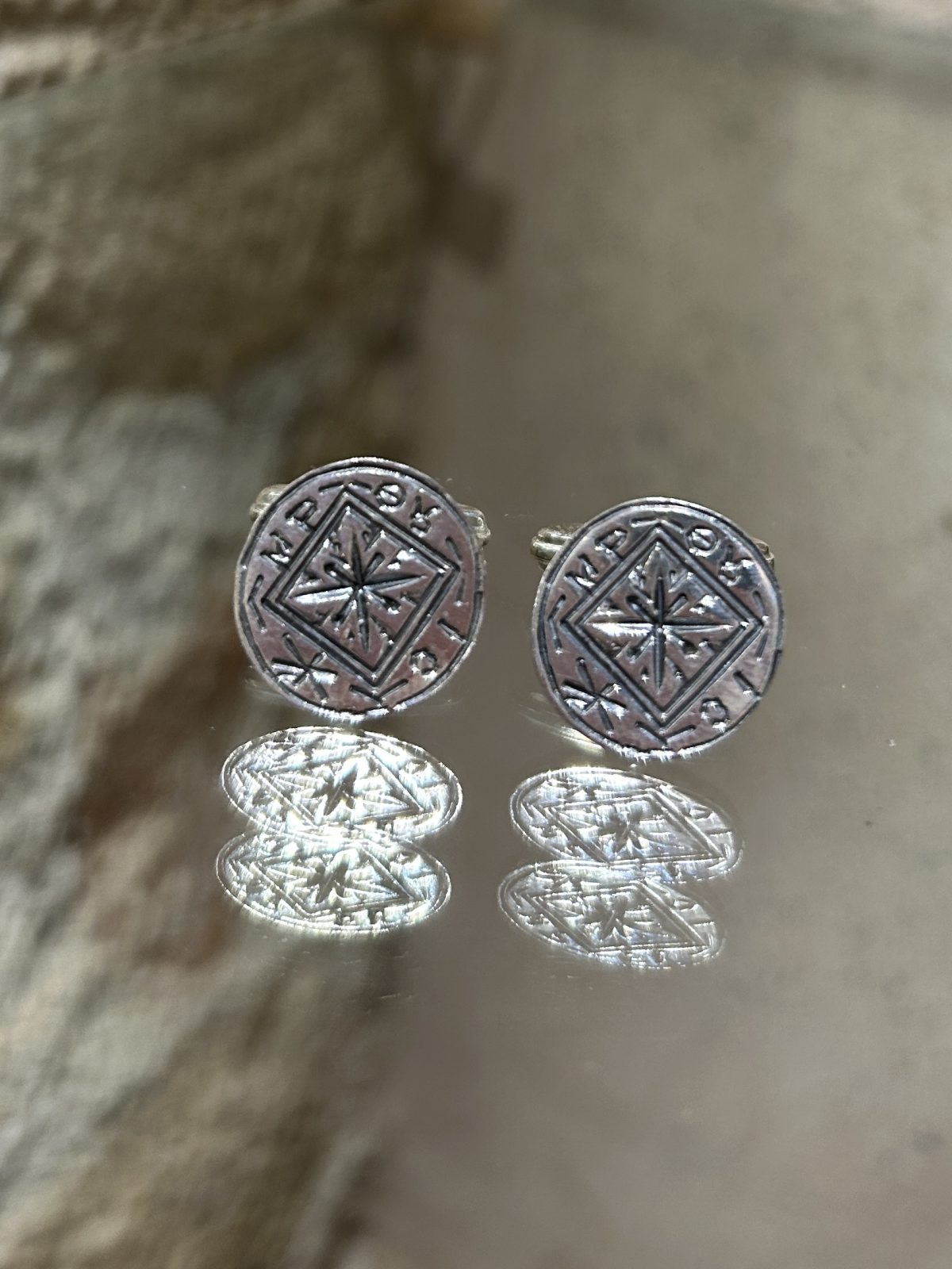 byzantine cross cufflinks - Image 1